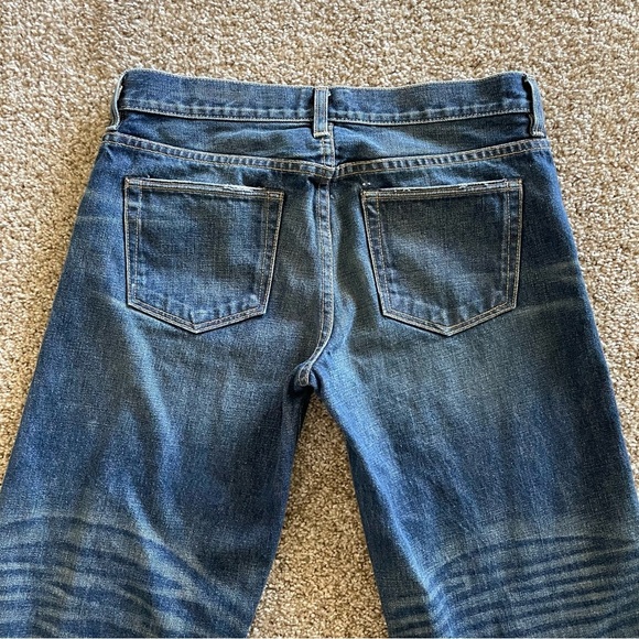 Simon Miller W005 Bora Cropped Wide Leg Jeans Womens 28 Blue Fringed Boho Hippie - Picture 10 of 14